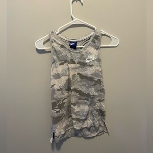 Nike Gray camouflage tank top